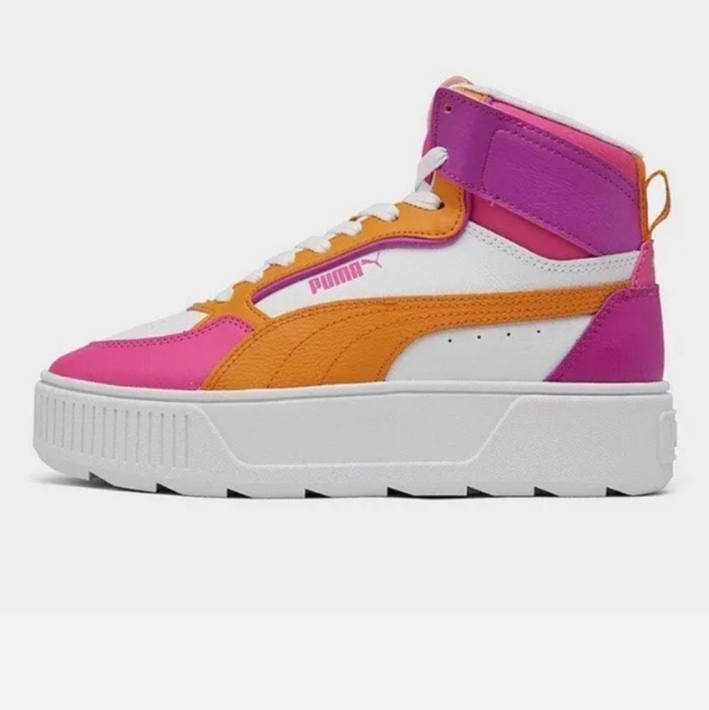 Puma  Karmen Rebelle, Pink. White and orange size 6.5 new with no box